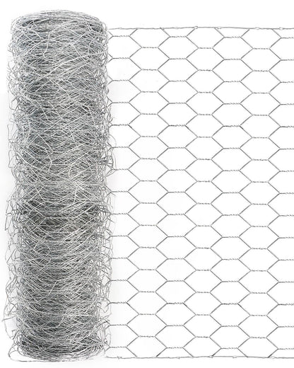 Garden Poultry Chicken Wire Netting - 24 '' × 50 ' Garden Fence Animal Barrier, Chicken Wire for