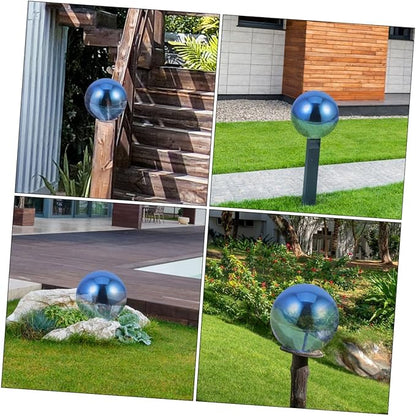 Polished Garden Gazing Reflective Globe Ornament Compact Decorative Sphere for Outdoor Decoration