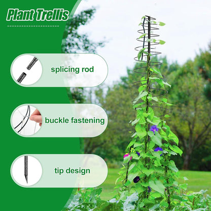 Trellis for Climbing Plants Outdoor, 73inch Tall Plants Trellis Support Metal Garden Trellis for