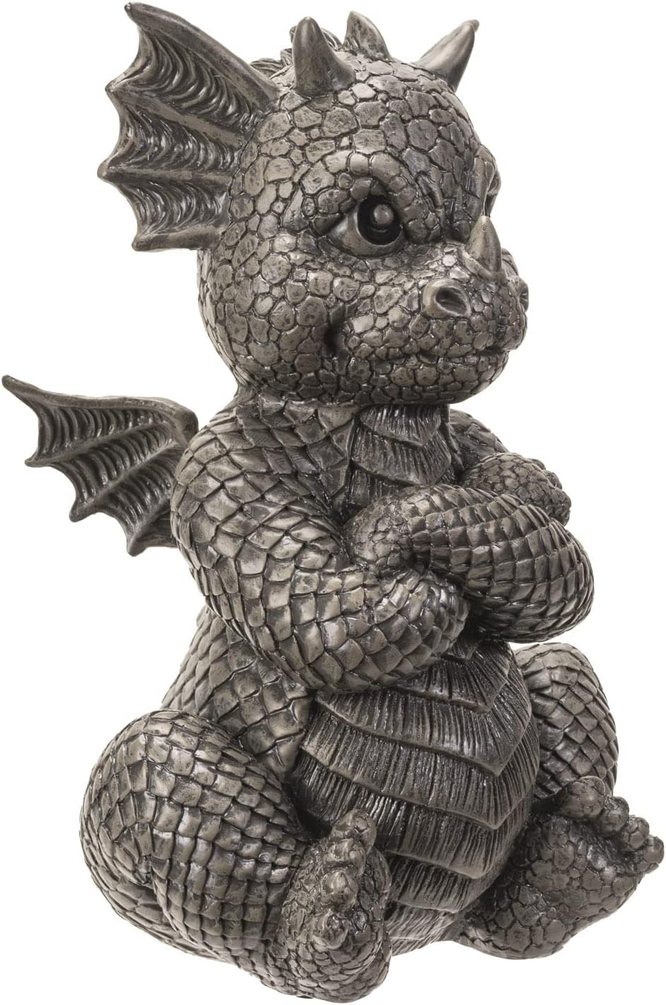 Pacific Giftware Garden Dragon Angry Outdoor Statue, 10.25-inch Height, Outdoor Decoration