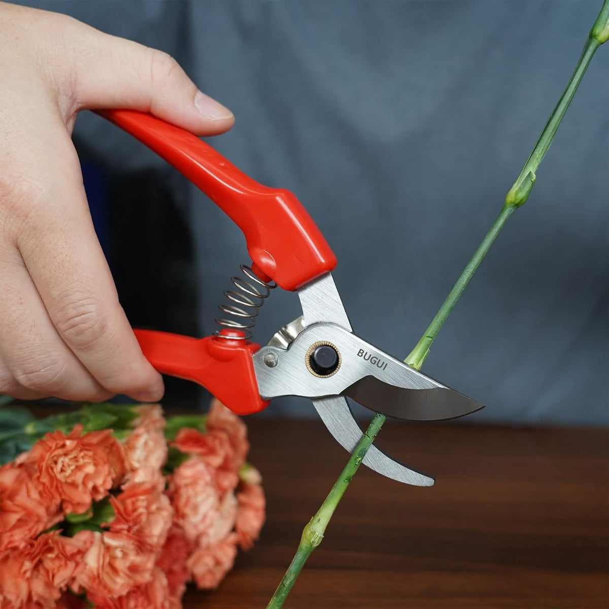 7" Small Pruning Shears Garden Shears - Premium Alloy Steel Bypass Pruner, Precision-ground Blades
