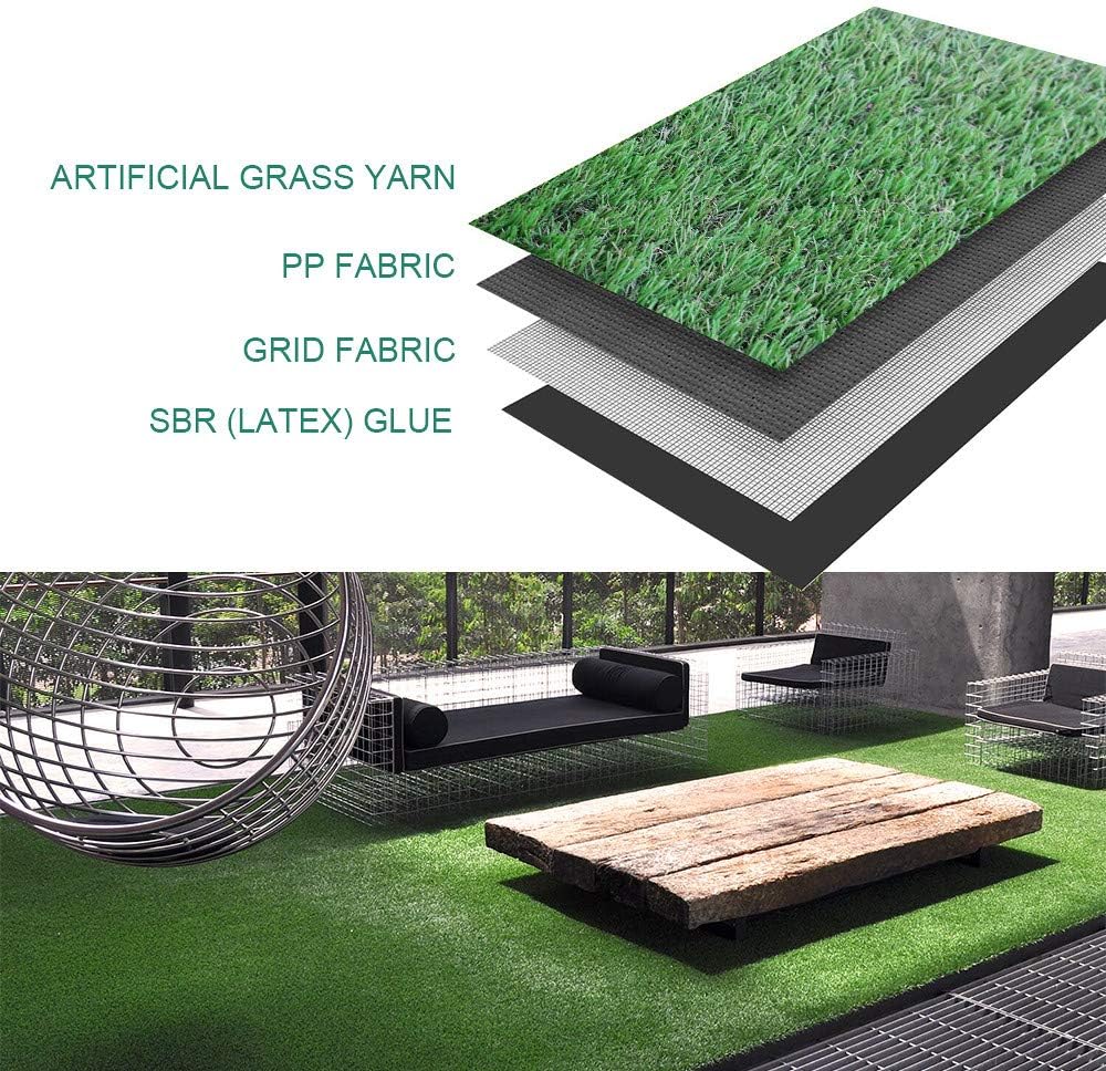 Petgrow Synthetic Artificial Grass Turf Lawn 9 x 71ft, 1.38" Outdoor/Indoor Fake Grass Rug