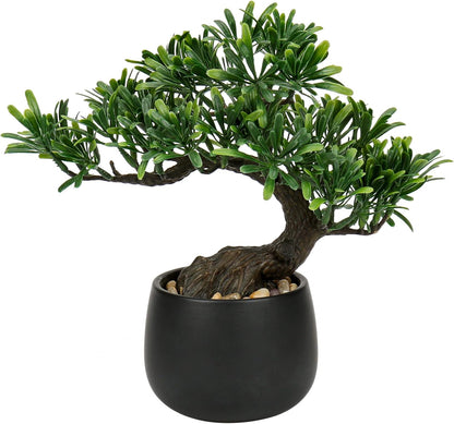 Artificial Bonsai Tree Juniper Faux Plants Indoor Fake Plants Decor with Ceramic Pots for Home