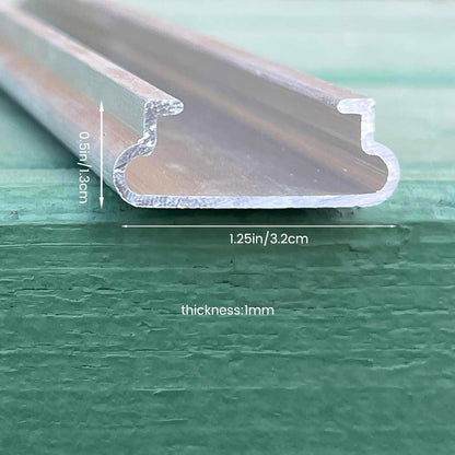 6.6 ft Set of 20 Greenhouse Spring Wire and Lock Channel Kit, PVC-Coated Wires and Aluminum Lock