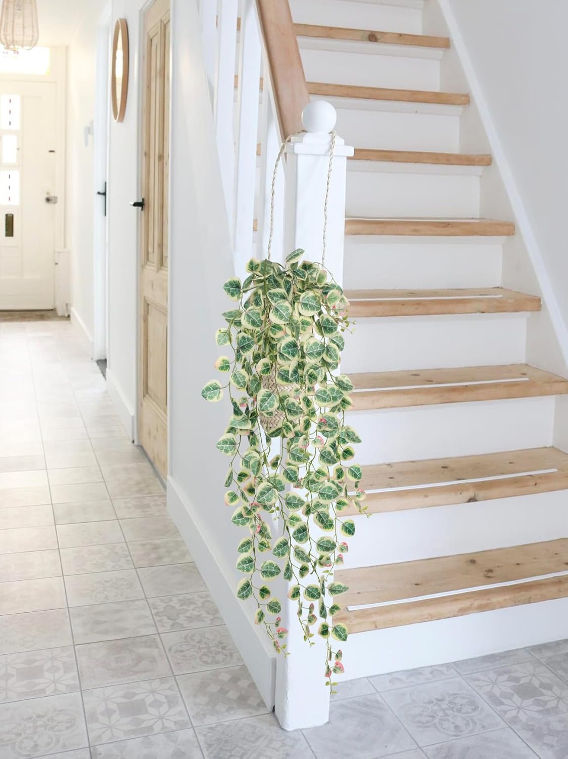 Briful 3 Pack Fake Hanging Plant 39.3" Artificial Hanging String of Hearts Plant Faux Trailing Vine
