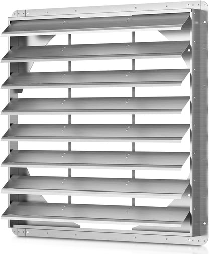 36 Inch Galvanized Shutter Exhaust Louver Vent, Automatic Gravity Shutter Louver Vent for Home