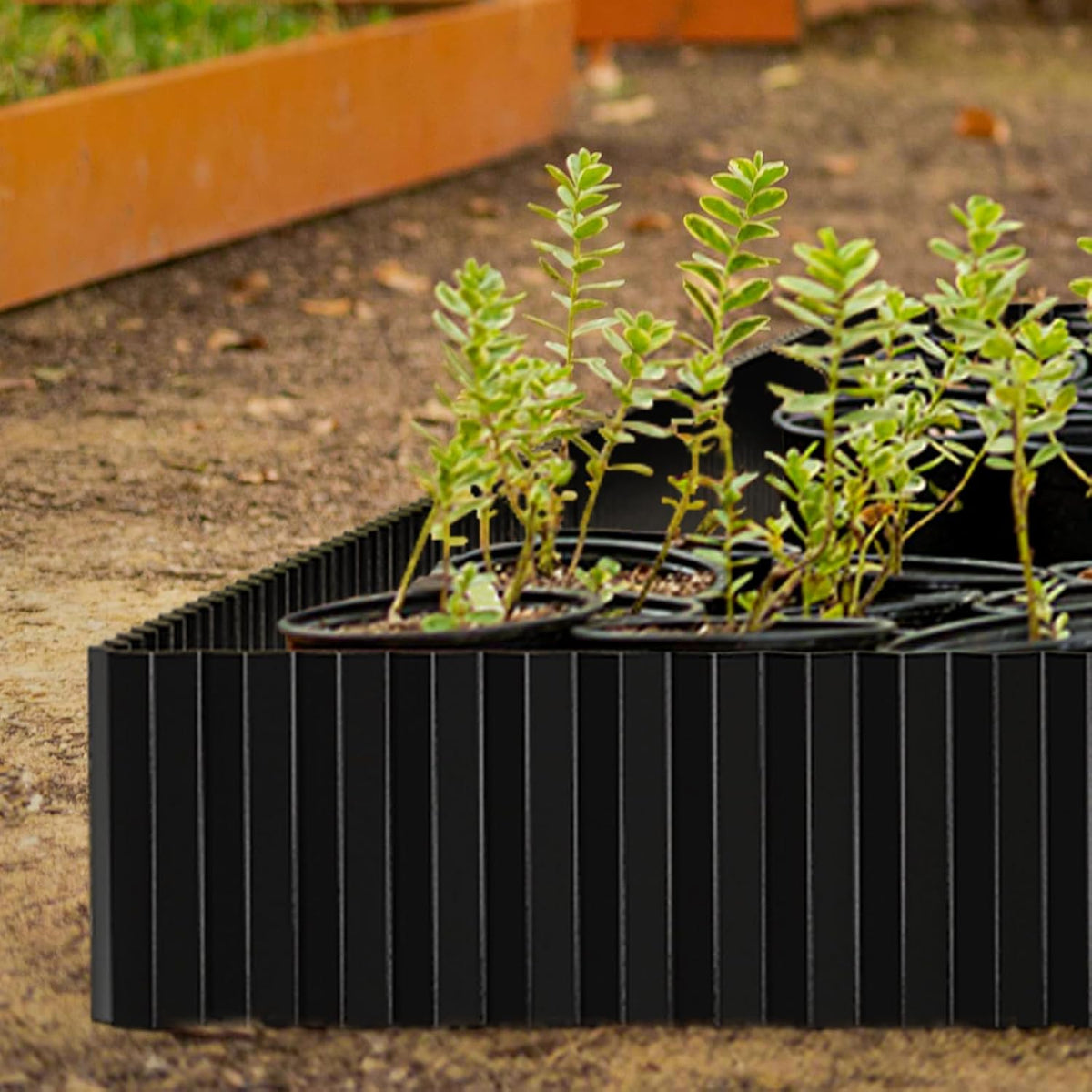 SnugNiture Corrugated Metal Garden Edging,10" x 20' Sturdy Lawn Edging Border,Landscape Edging