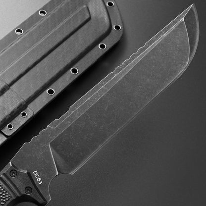 GTK32 Fixed Blade Knife DC53 Steel Blade Full Tang Nylon Fiberglass Handle Heavy Duty Knifes for