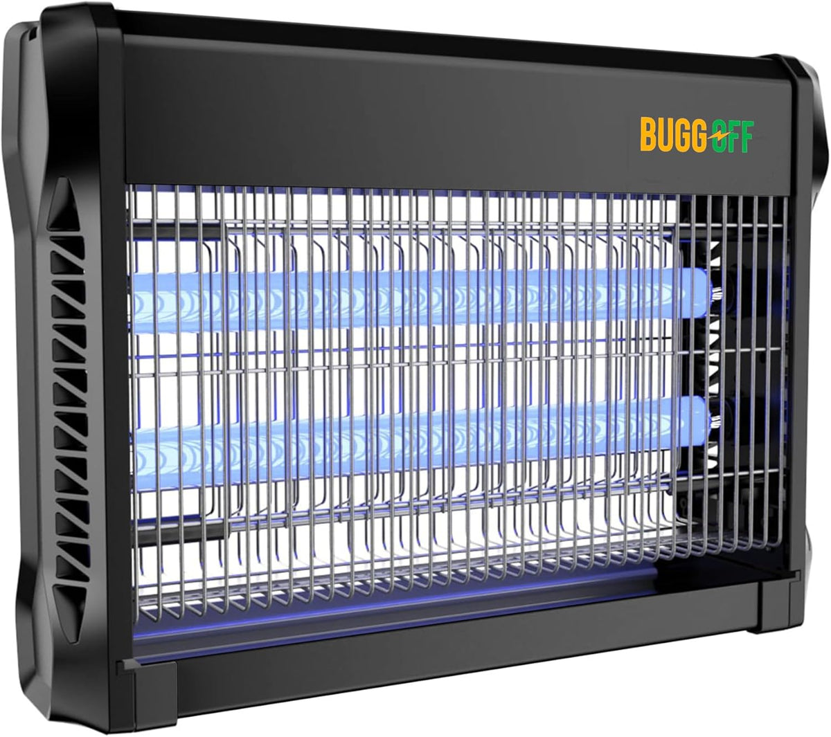 BUGGOFF Black Modern Indoor Electric Bug Zapper, 800 SQFT Coverage, 3500 Volts of Stunning Power
