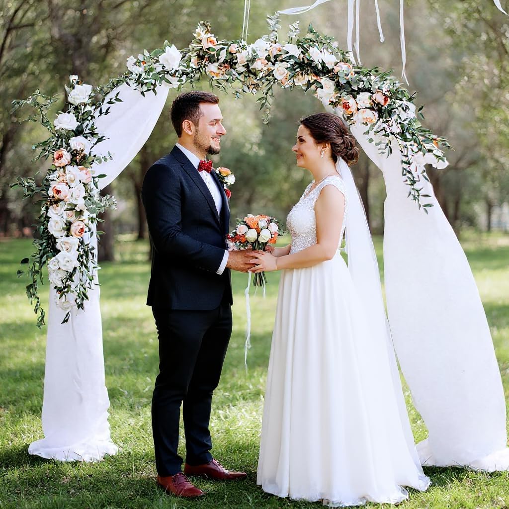 Metal Garden Arbor, Garden Arch Trellis for Climbing Plants, Decorative Archway Wedding Arch Frame