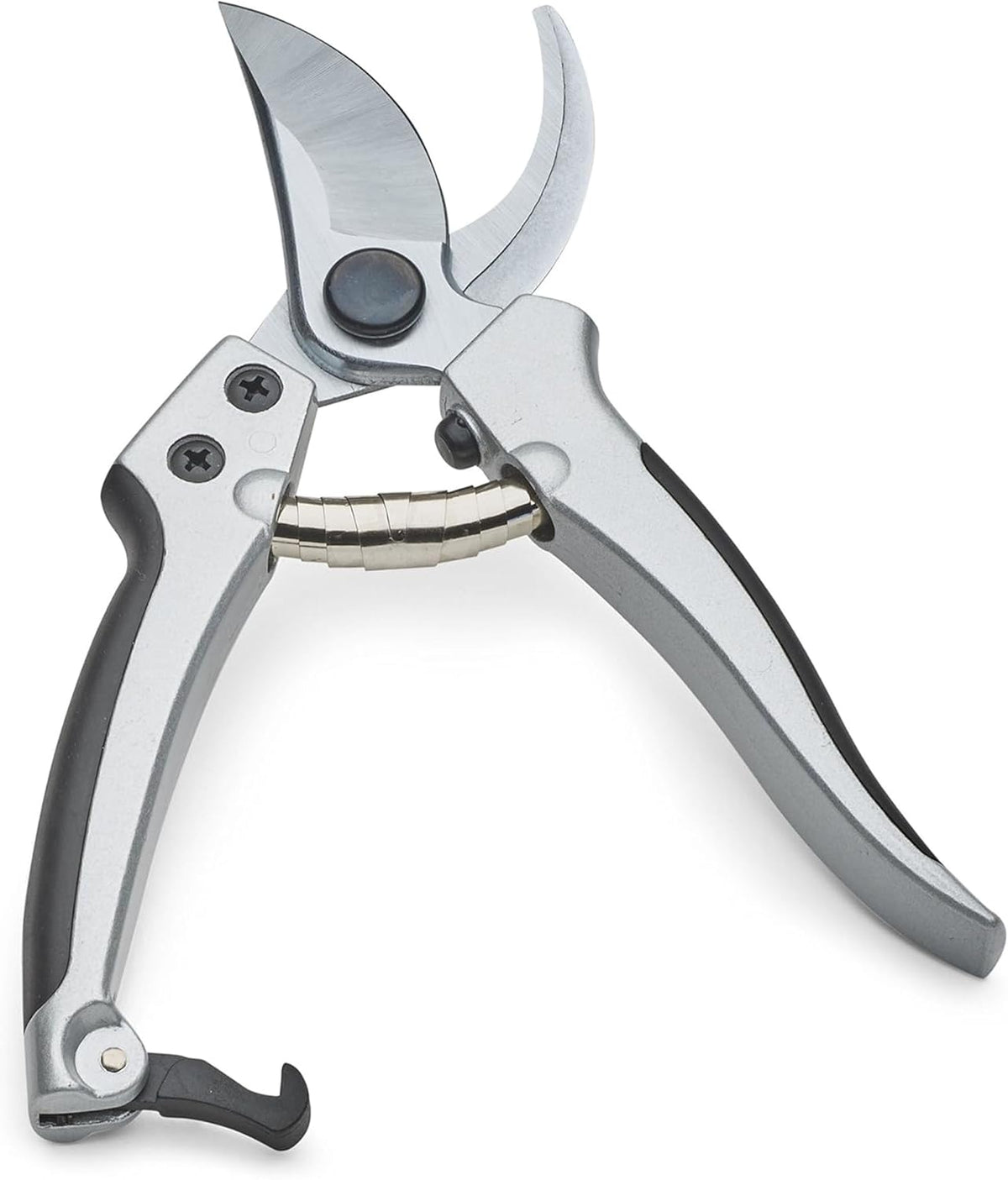 Kings County Tools 8" Steel Bypass Pruner | Spring-Loaded Snap Catch | Cast Aluminum with Rubber