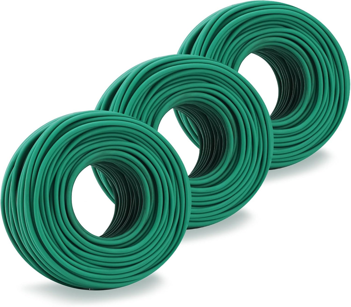 YDSL 100 Feet Soft Tie for Plants, 3 Pack Green Twist Garden Ties Gardening Supplies for Supporting