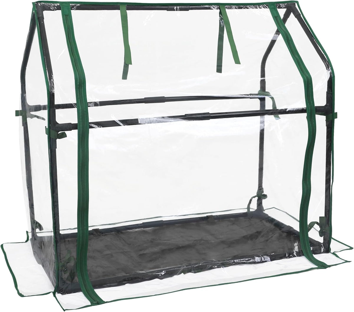 Gardzen Mini Greenhouse with Waterproof Base, Indoor/Outdoor Tabletop Greenhouse for Seed Starting