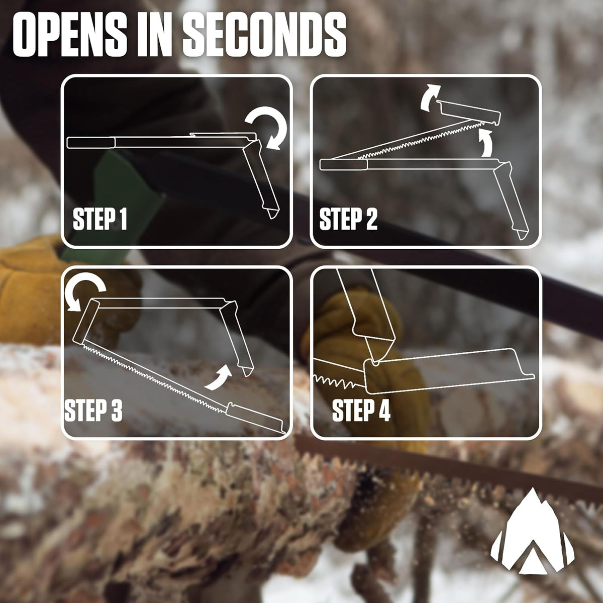 AGAWA - BOREAL21 Tripper Kit - Includes 21" Folding Saw, Nylon Carrying Case, 21" All-Purpose & 21"