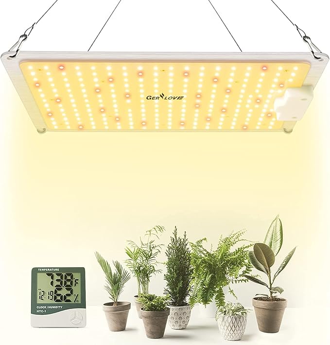LED Grow Light, SP1000 Sunlike Full Spectrum Dimmable Plant Lights with Thermometer Hygrometer