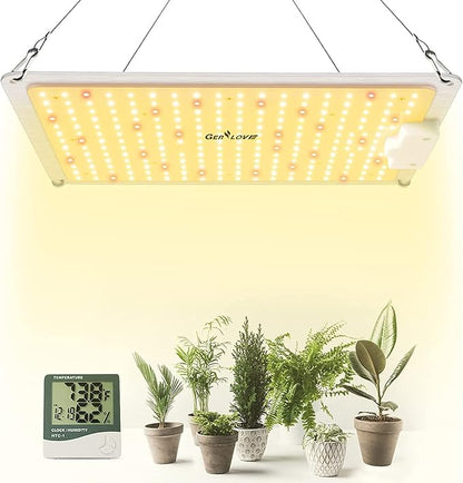 LED Grow Light, SP1000 Sunlike Full Spectrum Dimmable Plant Lights with Thermometer Hygrometer