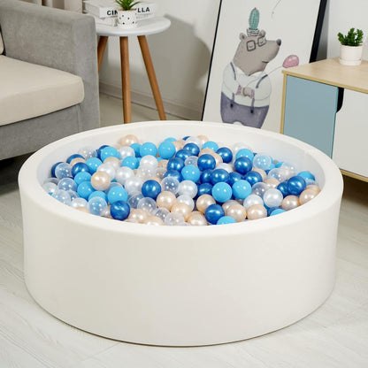 TRENDPLAY Plastic Balls for Ball Pits 2.2 Inch, Pack of 50 100 200 500 Hollow Balls, Perfect for