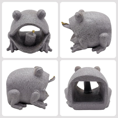 coolboy Frog Statues Gutter Downspout Extension Garden Decoration,Animal Resin Statue Outdoor