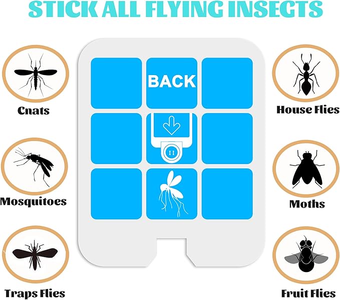 32 Pack Refill Glue Cards, Saferr Home Fly Trap Refill Compatible with Saferr Home SH502, S23005-06