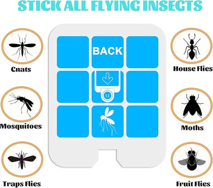32 Pack Refill Glue Cards, Saferr Home Fly Trap Refill Compatible with Saferr Home SH502, S23005-06