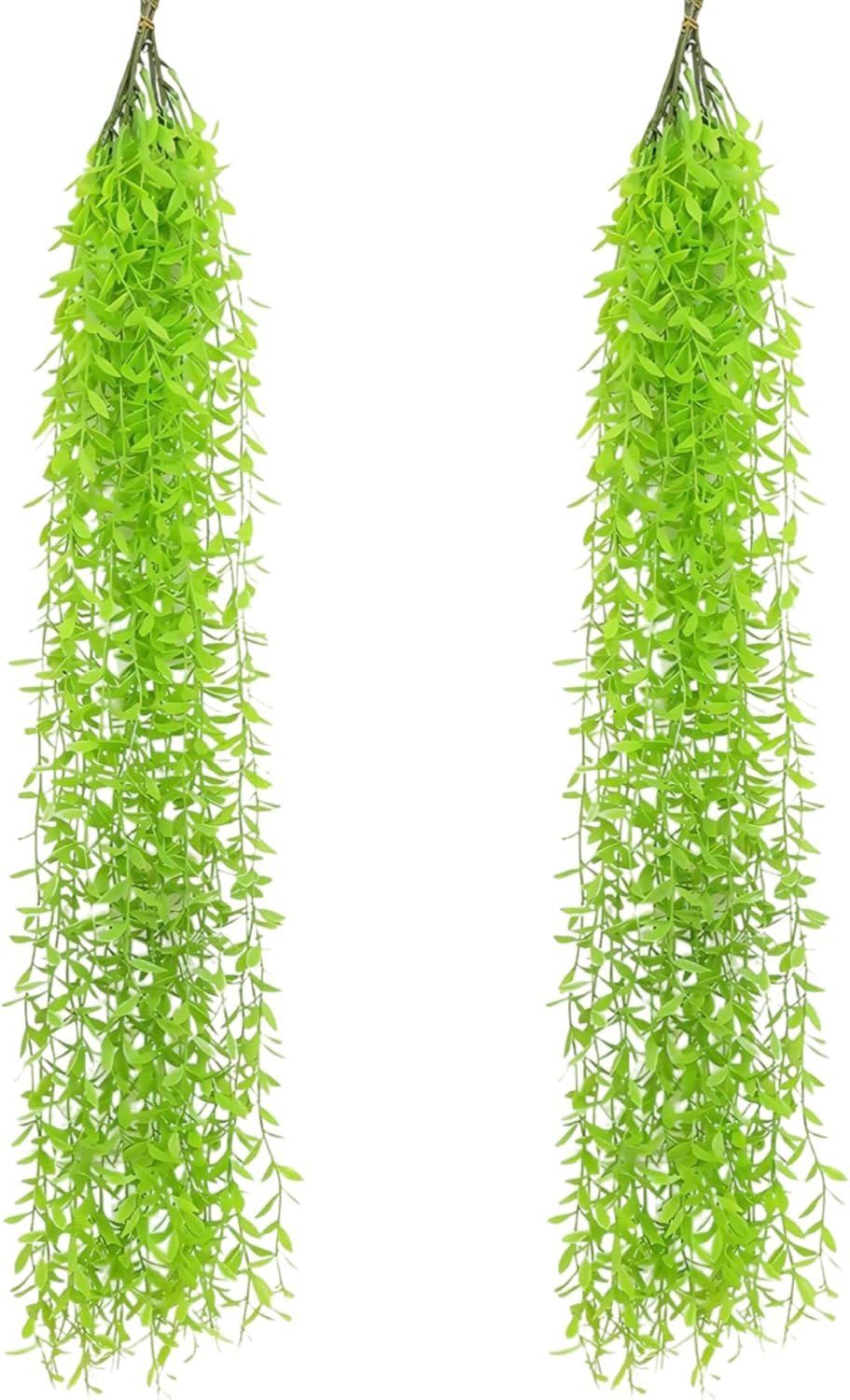 5 Pack Artificial Hanging Willow Vine (3.3ft) - Fake Greenery Plants for Indoor/Outdoor Decor