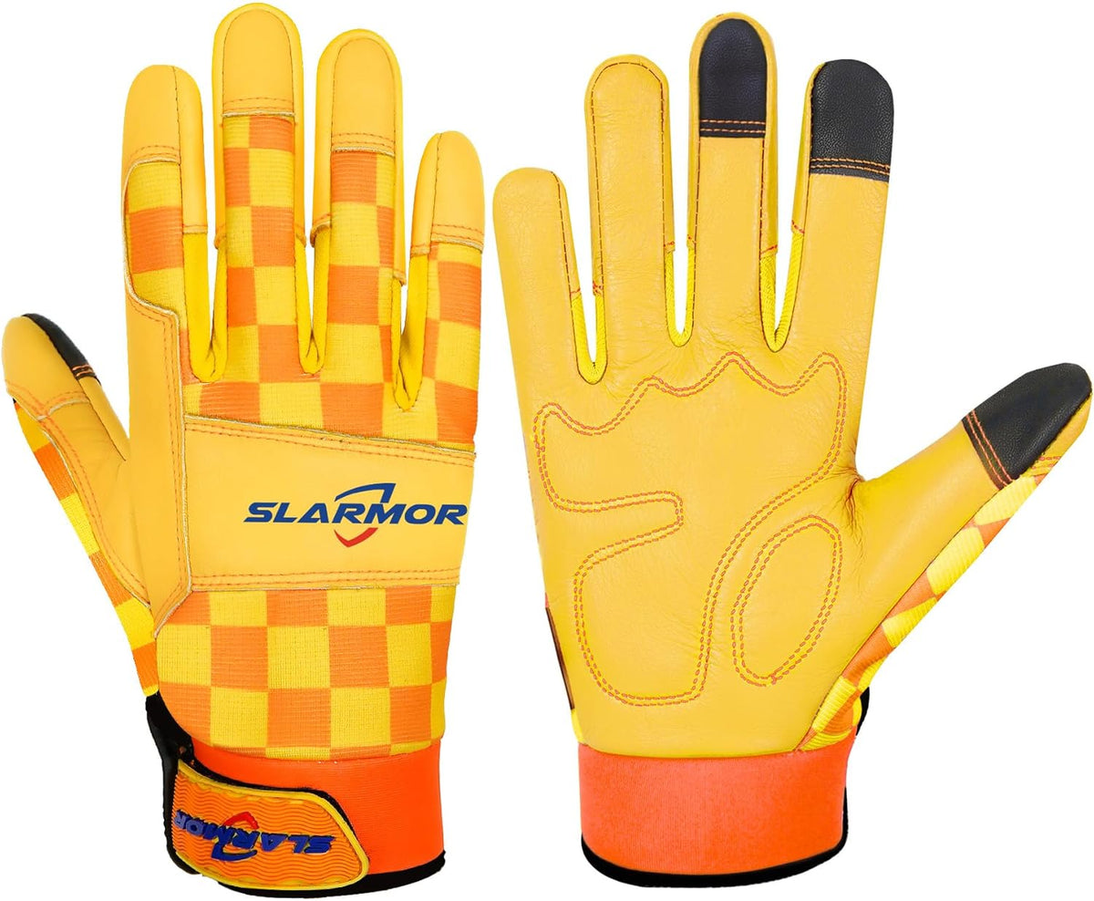 Leather-Gardening-Gloves for Women,Thorn-Proof Work-Gloves for Weeding,Digging,Planting,Pruning