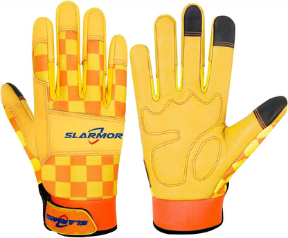 Leather-Gardening-Gloves for Women,Thorn-Proof Work-Gloves for Weeding,Digging,Planting,Pruning