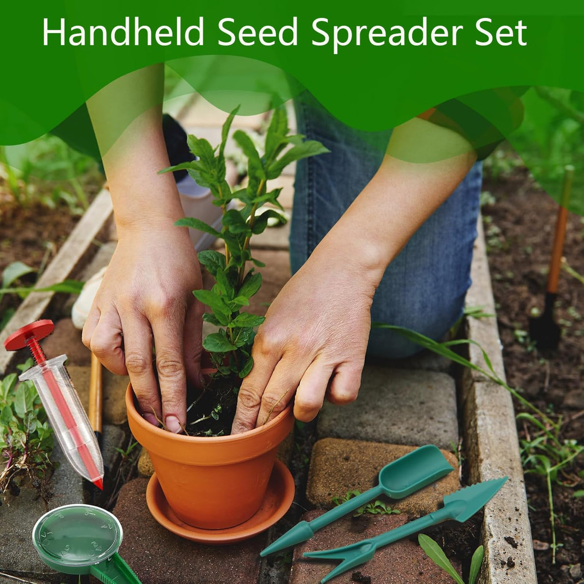17 PCS Mini Seed Spreader, New Mini Gardening Spreaders, Mini Sowing Seed Dispenser, Reusable