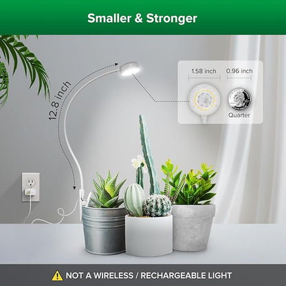SANSI Grow Lights for Indoor Plants, Pot Clip LED Plant Light for Growing Full Spectrum, Plant