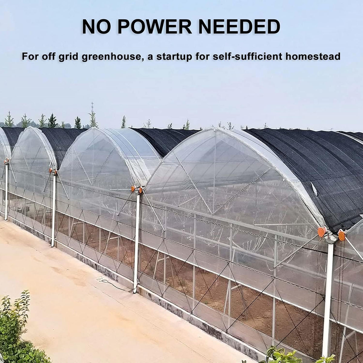 UYGALAXY Manual Winch Greenhouse Film Roll Up Roof Unit for Ventilation ﻿Agricultural Manual Film