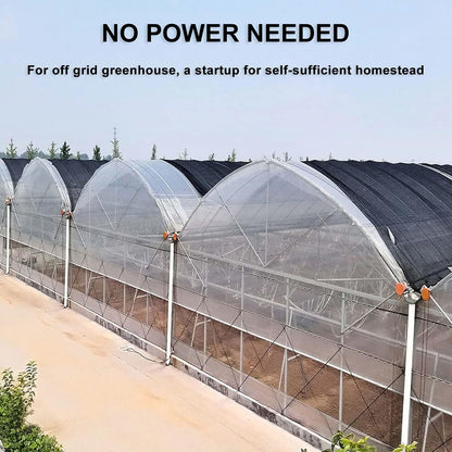 UYGALAXY Manual Winch Greenhouse Film Roll Up Roof Unit for Ventilation ﻿Agricultural Manual Film