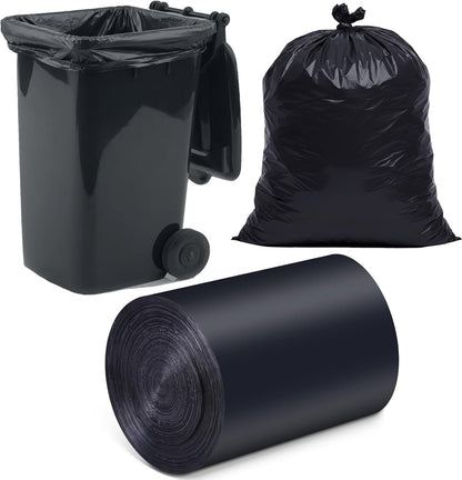 O2frepak 45 Gallon Multipurpose Tear-Resistant Trash Bags,Heavy Duty,Tastless and Black Garbage