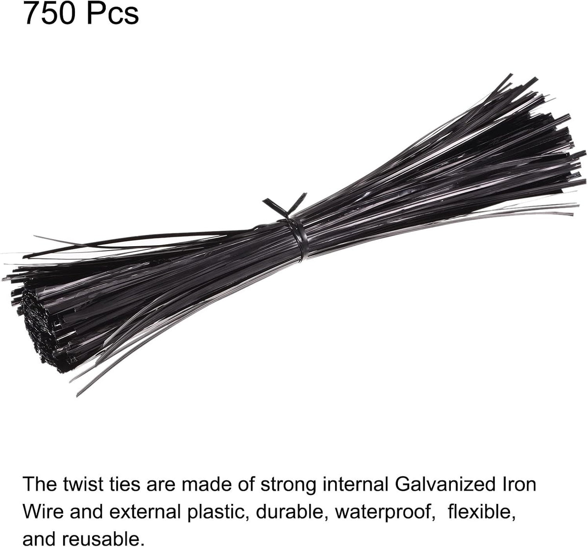 MECCANIXITY Foil Twist Ties 12" 30cm Metallic Plastic Closure Tie for Tying Gift Bags Arts Crafts