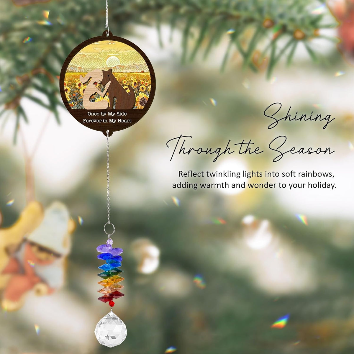 2 Layered Ornament Suncatcher Birthday Gifts for Dog Lover - Pet Memorial Suncatcher - Dogs