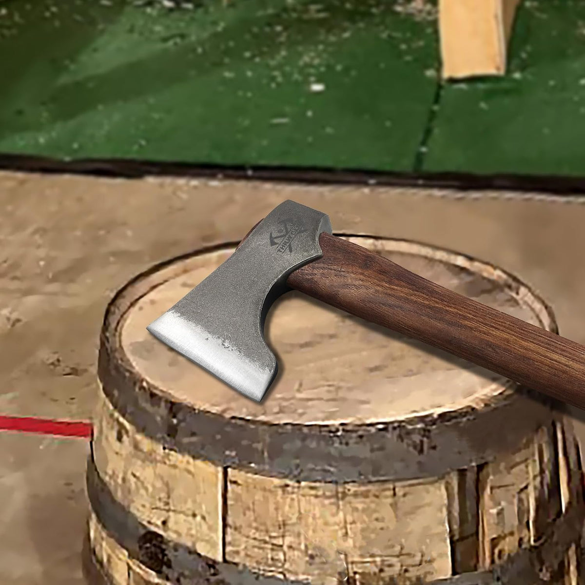 Competition Throwing Axe, 3 Pack 16.5" Throwing Axes with 1065 High Carbon Steel & Hickory Wood