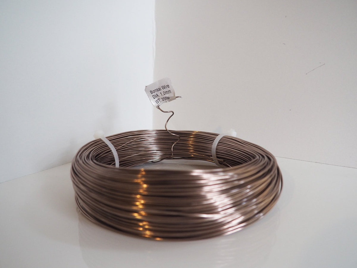 Anodized Aluminum 1.0mm Bonsai Training Wire 250g Large Roll (375 feet) - Choose Your Size and