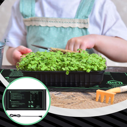 ROCEEI 16 Pack Durable Seedling Heat Mat 10 x 20.75 Waterproof Plant Heating Pad Warm Hydroponic