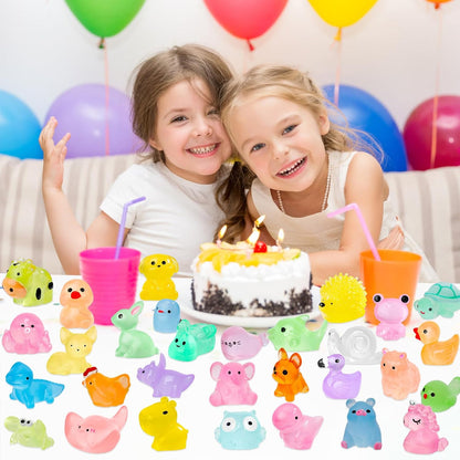 240 Pcs Luminous Mini Resin Animals 30 Styles Miniatures Animal Figurines Glow in the Dark Tiny
