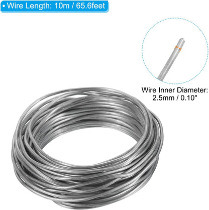 PATIKIL 2.5mm Bonsai Training Wire, Floral Wire Stems Anodized Aluminum Tree Wire 32.8 Feet Total