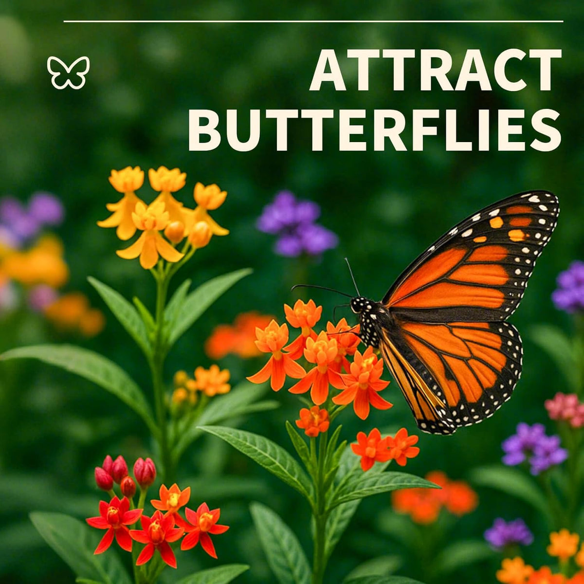 Mix Milkweed Seeds for Monarch Butterflies - 6 Individual Varieties Perennial Wildflower (120 Seeds