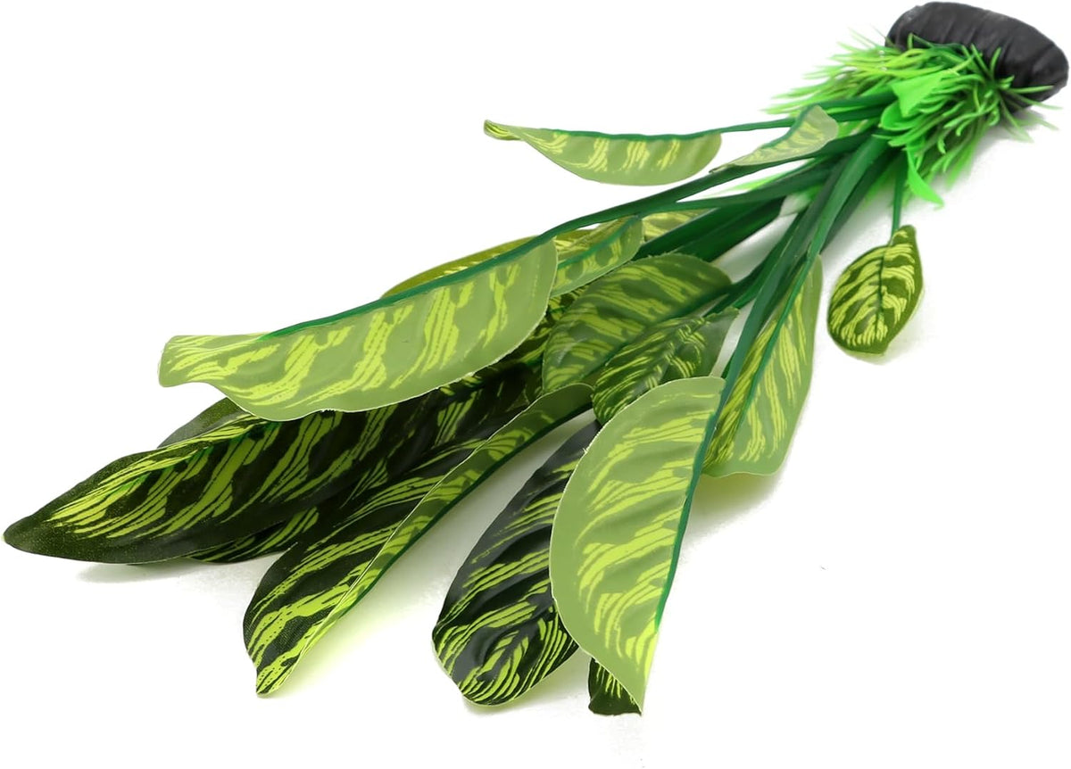 ALEGI Silk Aquarium Plants, 12 Inch Artificial Silk Plants Decorations for Fish Tank,Aquarium Décor