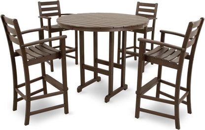 Trex Outdoor Furniture TXRBT248VL Monterey Bay Round Bar Table, 48-Inch, Vintage Lantern