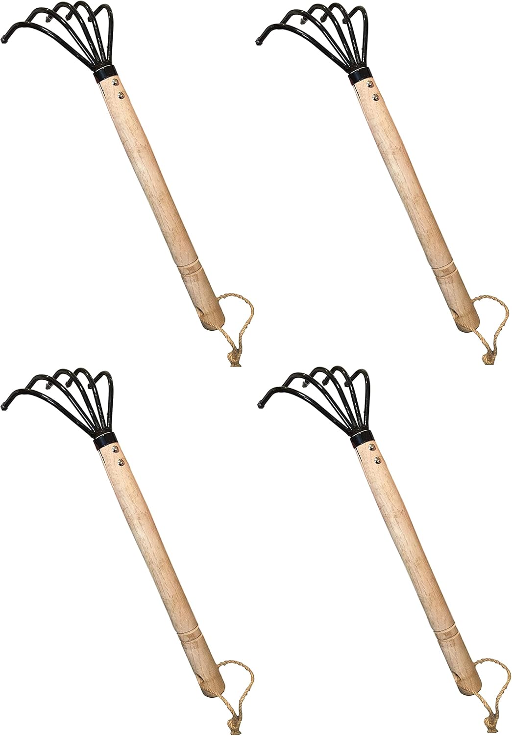 Garden Guru Hand Rake Cultivator Claw Soil Tiller - Military Grade Steel - Rust Resistant - 5 Tine