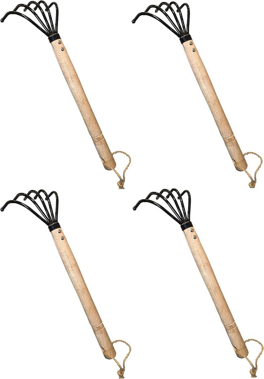 Garden Guru Hand Rake Cultivator Claw Soil Tiller - Military Grade Steel - Rust Resistant - 5 Tine
