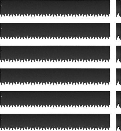 Landscape Edging Kit - 40" L x 6" H Each (20ft Total) Galvanized Bendable Metal Garden Edging for