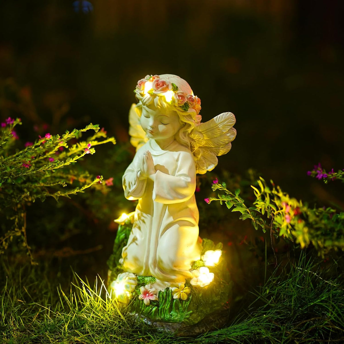 Angel Garden Decor Statue Solar Angel Decorations for Yard Outdoor Decorations for Patio Gift for