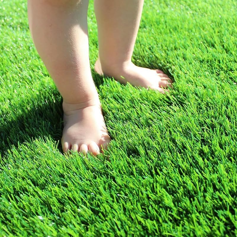 Artificial Grass Turf 14FTx48FT, 1.38" Pile Height Realistic Synthetic Grass, Indoor Outdoor Pet