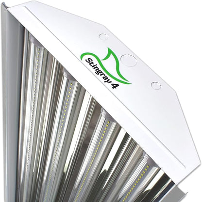 PrimeLights 4 Lamp Bulb High Bay T8 LED HighBay Utility Shop Garage Warehouse Light Fixture 11,000