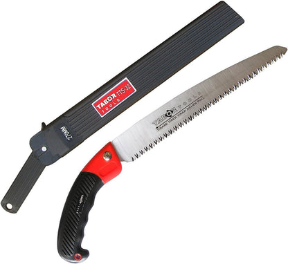 TABOR TOOLS Pruning Saw with Sheath, 10 Inch Hand Saw with Straight Blade and Holster, Suitable for