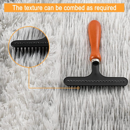 Hand Held Carpet Rake, Making Carpets Fluffy Again, Clean Hair, Let Carpet Restore Softness (Iron